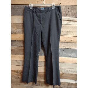 Simply Vera Wang Gray Women's Slacks Pants Sz 12 34x31 Flared Legs
